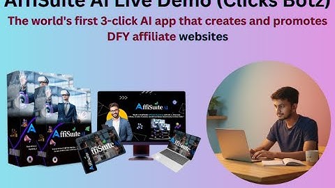 Affi Suite AI Live Demo (Clicks Botz) ll, The world’s first 3-click AI app.