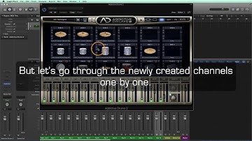 Separate Outputs with Addictive Drums 2 in Logic X