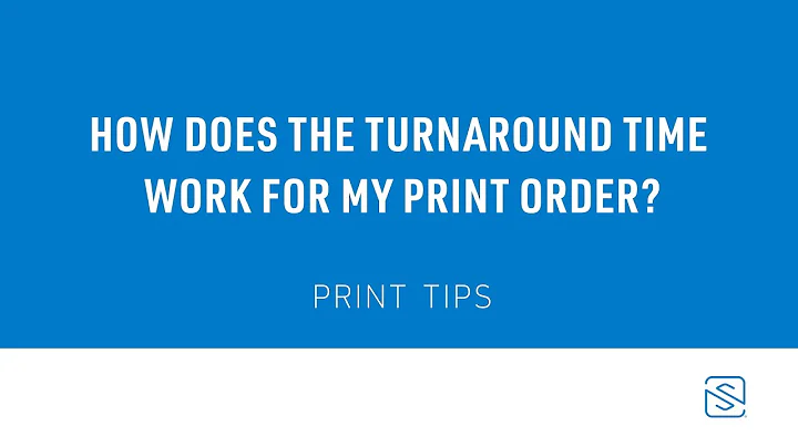 See how turnaround time works for your print order at Smartpress