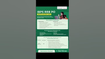 IBPS RRB PO 2025 Notification Out🚨#ibps #ibpsrrb #rrb2025 #rrbpo #ibpsrrbpo