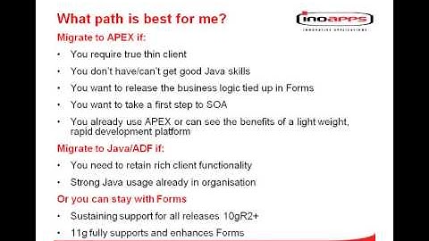 Inoapps - Forms2APEX Part 5