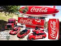 Gta 5  stealing cocacola cars with franklin real life cars 16