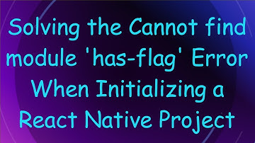 Solving the Cannot find module 