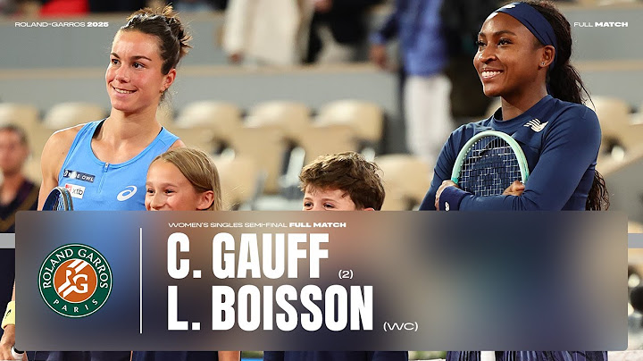 Full match Gauff vs Boisson semi-final | Roland-Garros 2025