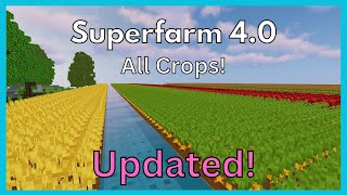 Updated Superfarm (All Crops) Garden Hypixel Skyblock!