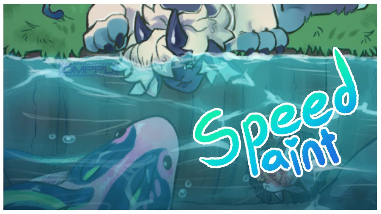Fishy time || Speedpaint - YouTube