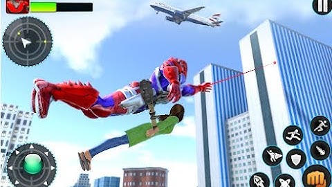 Flying Robot Hero - Crime City Rescue Robot Games #1 | Best Android Games