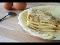 CRÊPES LÉGÈRES SANS LAIT ( RÉGIME )