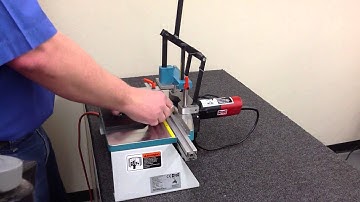 Changing router bit on Hoffmann X 15 Dovetail Routing Machine