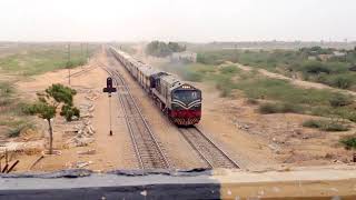 Up - Stan Express Near Bin Qasim Ghagar Phatak Bridge ..