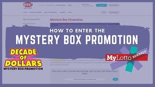 How to enter the Decade of Dollars Mystery Box Promotion
