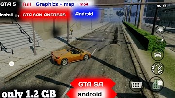 New GTA 5 map + graphics mod install in gta san Aderss android#gta #gtasaandroid  #gta5android  #gta
