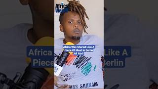 Africa Was Shared Like A Piece Of Meat In Berlin Ali Abdi