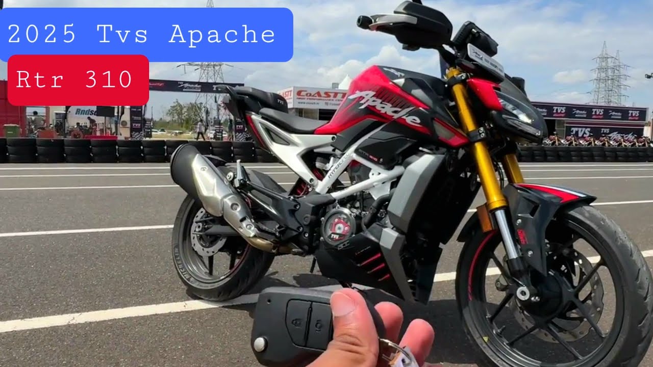 2025 Tvs Apache Rtr 310_New Remote Key_New Price & Exhaust Sound ...