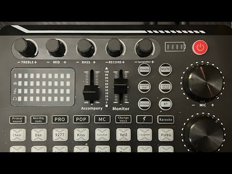 F998 live Sound Card For PC Phone Live streaming Podcasting
