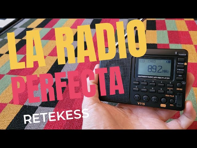 Equipo de Radio Multibanda Irfora Retekess V-115, Con Recepción FM/AM/SW y  Función Grabadora