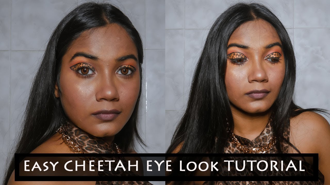 Easy Cheetah Eye Makeup Tutorial