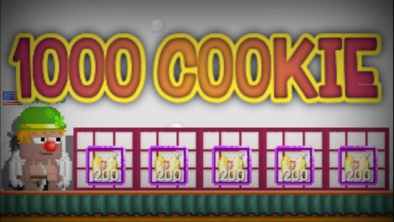 Eating 1000 Lucky Fortune Cookie Growtopia YouTube