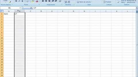 Insérer des colonnes dans une feuille de calcul d