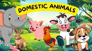 🐄🐕 Domestic Animals and Their Uses | What Animals Give Us? | Toddlers Education | Farm Animals