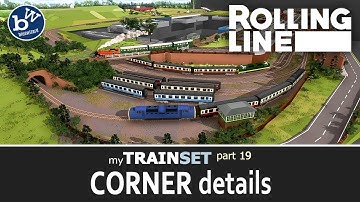 Rolling Line - My Train Set P19 - Corner details - Train set sim, VR + Desktop modes