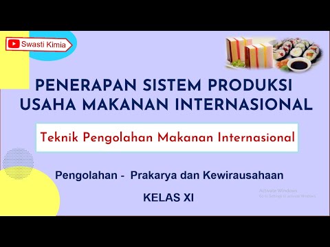 Tip Dapur Teknik Pengolahan Makanan Internasional - Prakarya dan Kewirausahaan Kelas 11 Yang Nikmat