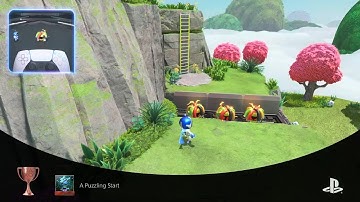 Astro Bot PS5 Trophy Guide – A Puzzling Start 🥉🧩🤖 | Found Your First Puzzle Piece Sky Garden Level