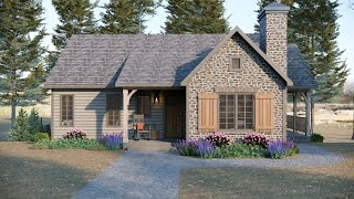 42'x39' (13x12m) The Most Charming Cottage | Beautiful 2 Bedroom House Design | COZY & CHARM