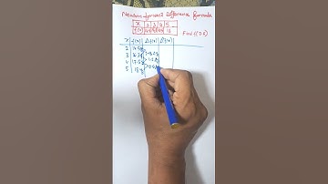 Newton Forward Difference Interpolation Example  | Numerical Methods Explained #shorts