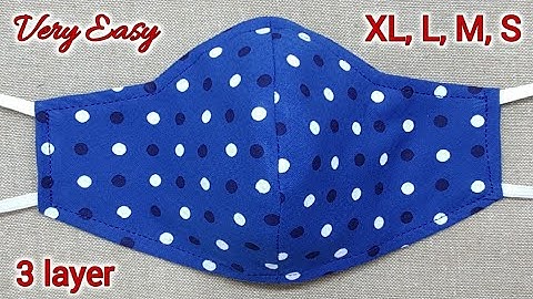 ALL SIZES - Very Easy 3 layer and Breathable Face Mask I Face Mask Sewing Tutorial | DIY Cloth Mask