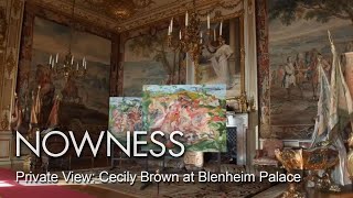 British painter Cecily Brown at Blenheim Palace
