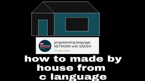 How to draw a house 🏠 | c programming language | graphics House