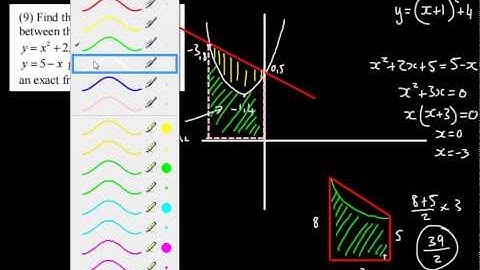 C2 - Integration - 4 - Area Between Curve and Line - Definite Integrals (Core 2 AS maths Calculus A)
