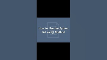 How to implement Lists sort( ) method in Python | Part - 1| #lists #pythonprogramming #shortvideo
