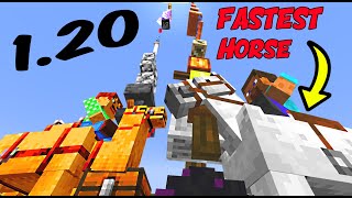 Who will win? 1.20 Racing Camel vs FASTEST Horse in Minecraft