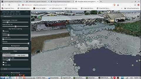 Potree point cloud quality options