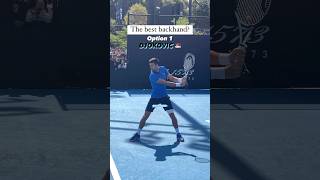 Which backhand (Options 1-6) do you rate highest?  #tennis #backhand