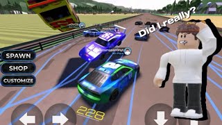 This Racing Game Is Pure Chaos #roblox #backstretchbattles #chaos #funnymoments 