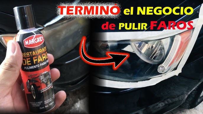 😱COMO PULIR FAROS DE COCHE🚘 CON POLÍMERO/KIT RESTAURADOR DE FAROS OPACOS  Y QUEMADOS/100% EFECTIVO!!✓ 