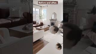 Little changes..#beforeandafter #homedecor #homedesign #farmhousedecor Little changes..#beforeandafter #homedecor #homedesign #farmhousedecor