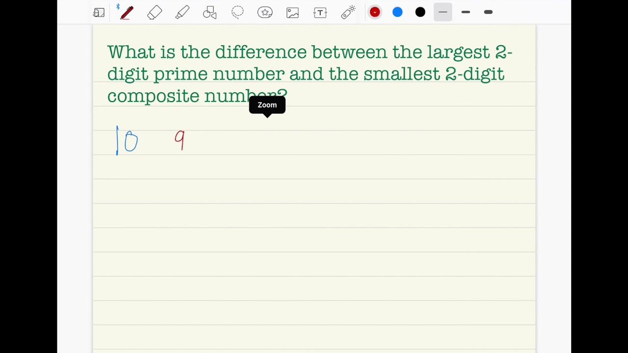 Ks 2 mathematics the largest 2 digit prime number and the smallest 2