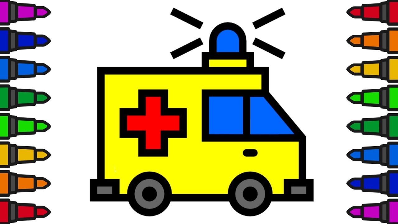 Ambulance Car Drawing — How to Draw an Ambulance YouTube