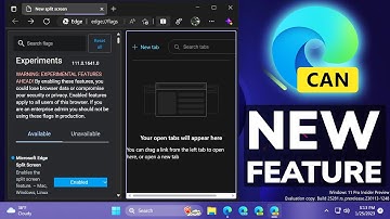 Big Feature added to Microsoft Edge - Split Screen (How to Enable)