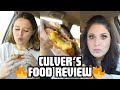 The cheese pull on this burger   culvers food review