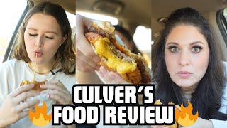 THE CHEESE PULL ON THIS BURGER 🤤🔥 | CULVER'S FOOD REVIEW