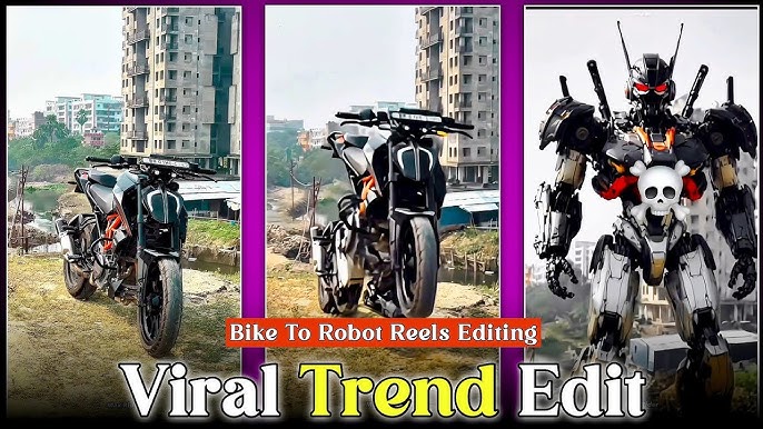Bike Robot Reels Editing | Bike Transform In To Robot | Bike Robot Trending Reels Editing