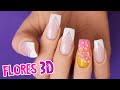 ¿Como Hacer FLORES 3D con ACRÍLICO?💅🏻 UÑAS Paso a Paso