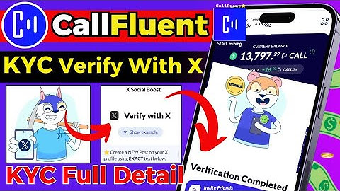 Callfluent Verify With X | Callfluent KYC 2 Verification Step 2 || Callfluent Twitter KYC