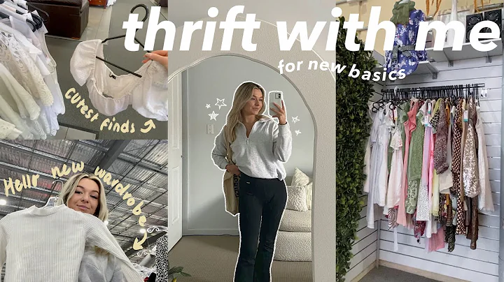 thrift with me for new wardrobe basics + how i style ( my best finds yet !! )