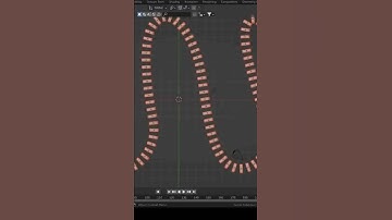 [MF]  Default Cube + Geometry Nodes + Physics = AWESOME DOMINO!  | Blender 3.2 | #Shorts